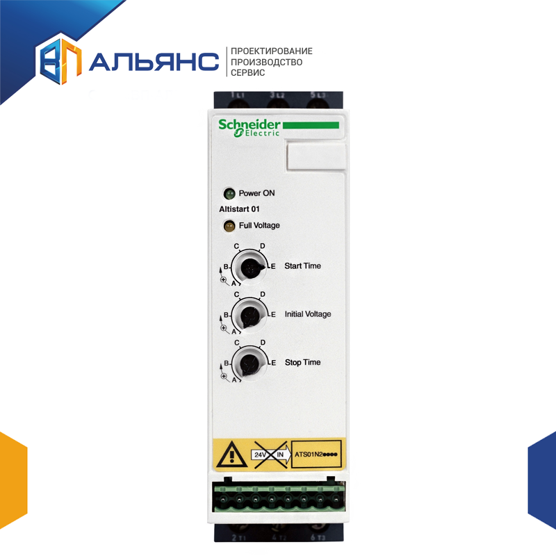 ATS22C11Q. Устройство плавного пуска ATS22 110A 400B