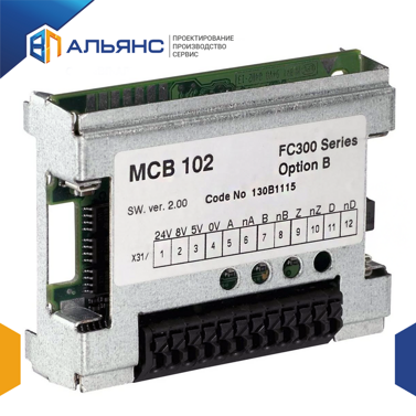 Опция плата VLT Encoder Input MCB 102, uncoated 130B1115